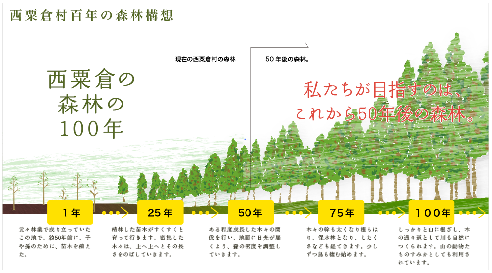 西粟倉村 森林構想